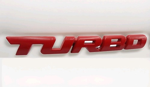 Turbo metall aufkleber auto - turbo,