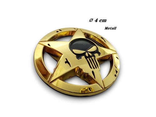 Totenkopf kfz metall - 3d,