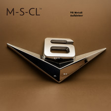 3D V6  Metall Aufkleber Auto